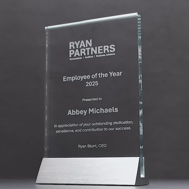 Glass Portrait Trophy