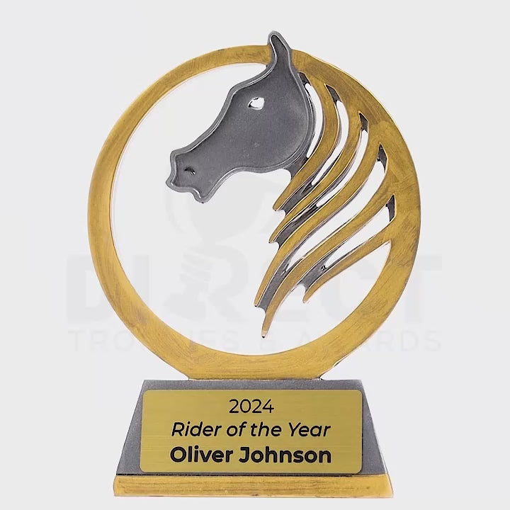 Golden Mane Horse Trophy