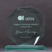 Emerlite Octagon Glass Trophy