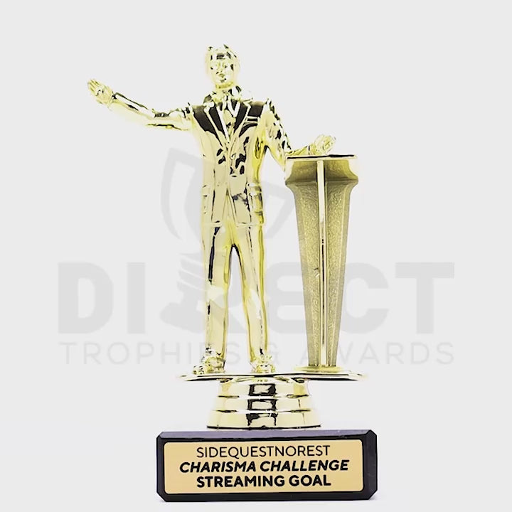 Male Public Speaking Figure Trophy