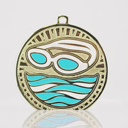 Ignition Swimming Shiny Gold Medal