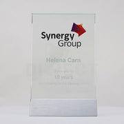 Glass Portrait Colour Trophy