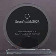 Altra Circle Glass Black Trophy
