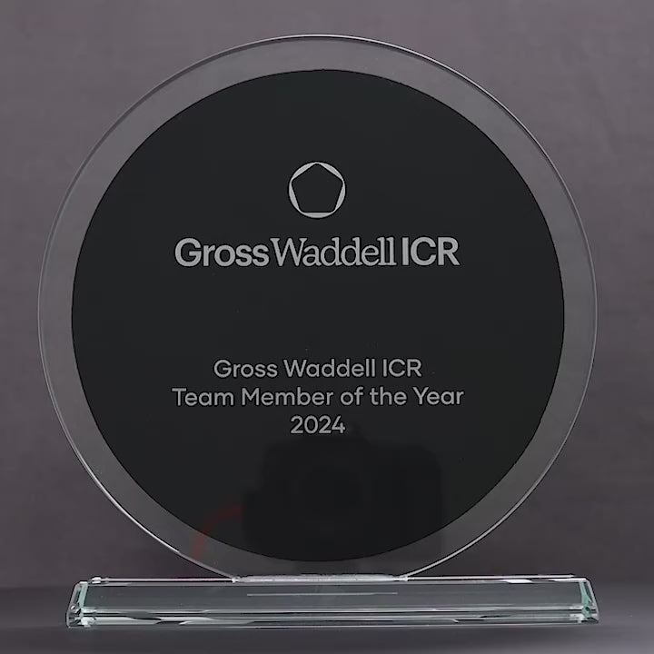 Altra Circle Glass Black Trophy