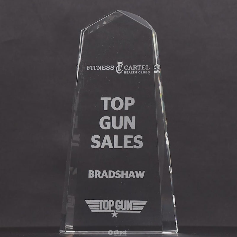 Monumental Crystal Obelisk Award - product video