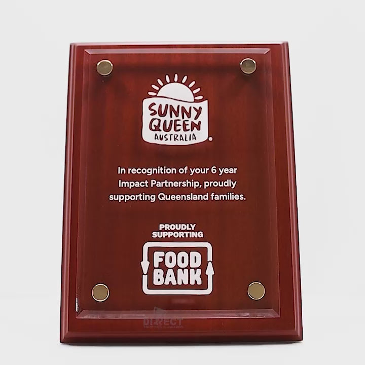 Floating Acrylic Engraved Plaque