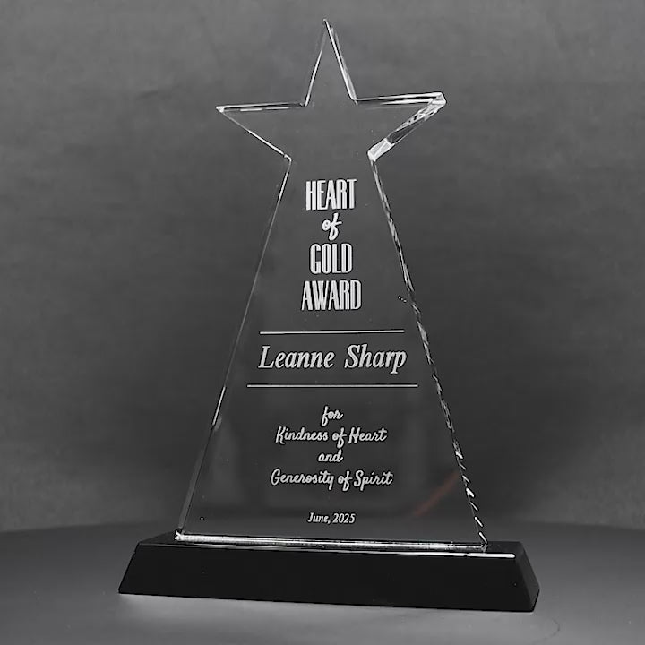 Blacklear Crystal Star Trophy