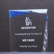 Acrylic Blue Prism Trophy