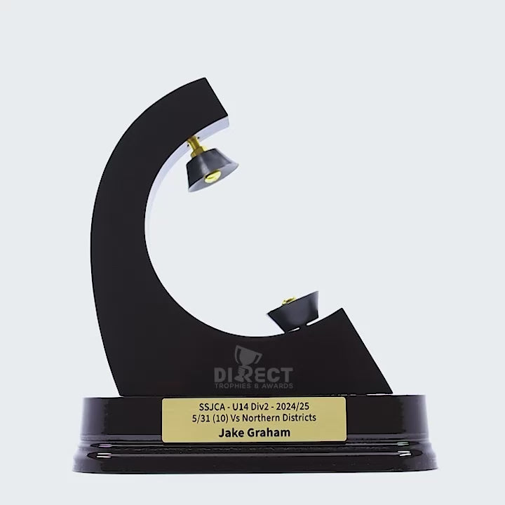 Cricket Ball Premium Black Holder Trophy