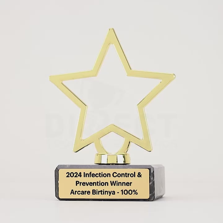 Twinkle Little Metal Star Trophy