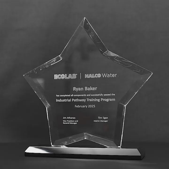 Crystal Black Ice Trophy