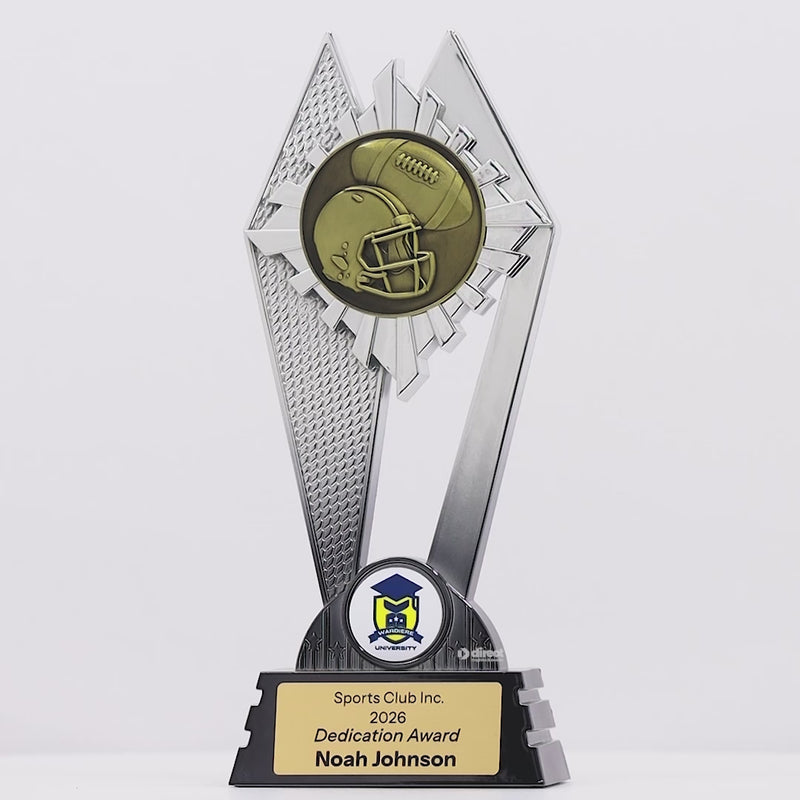 Nova American Football Trophy - product video