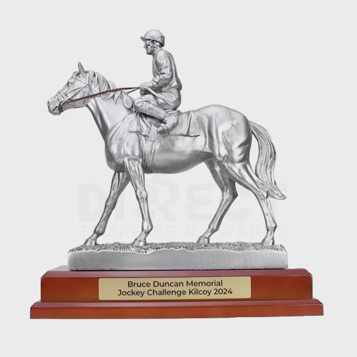 Majestic Horse Jockey Trophy