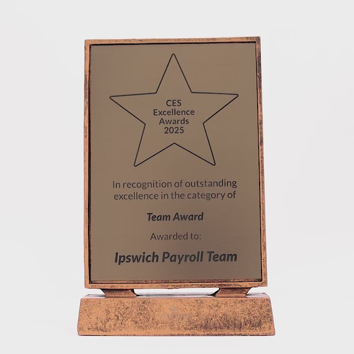 Billboard Xtra Plaque Bronze 215mm - product video