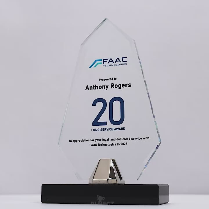 Sentra Glass Colour Trophy