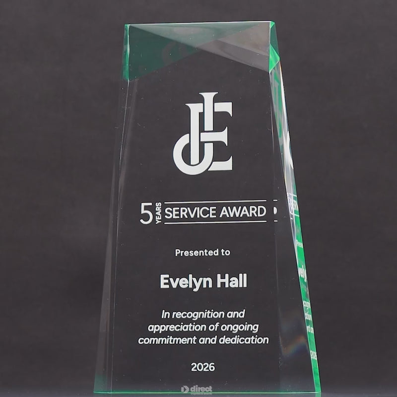 Spire Acrylic Green Award - product video