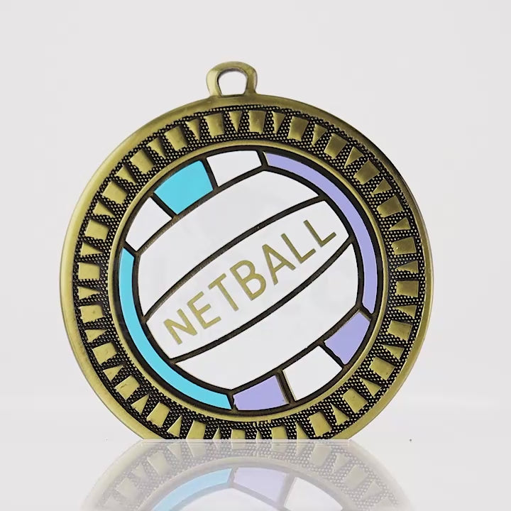 Ignition Netball Antique Gold Medal