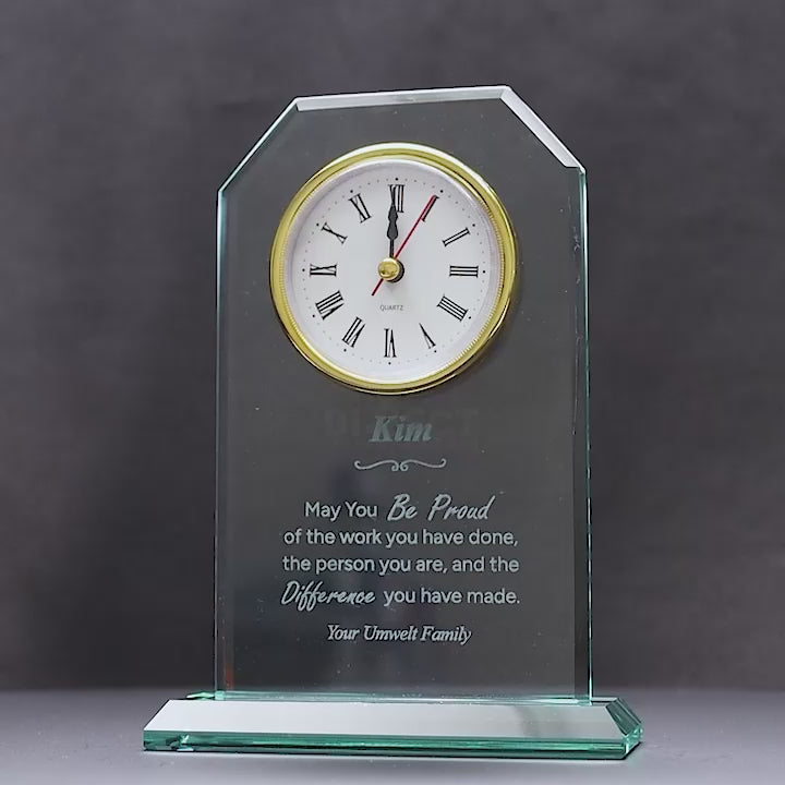 Oxford Glass Clock 170mm