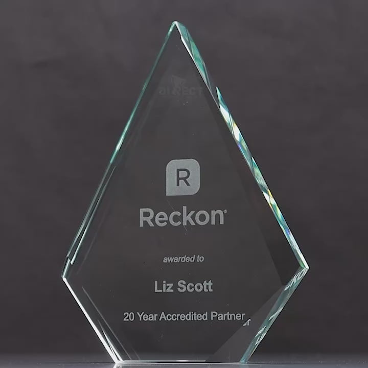 Essera Arrowhead Glass Trophy