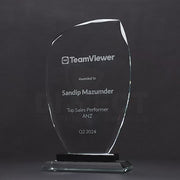 Mission Peak Glass Trophy