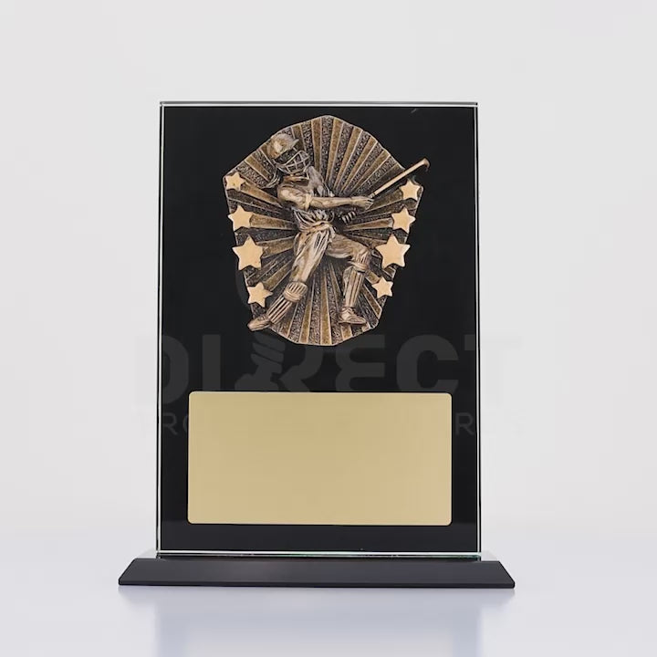 Cosmos Glass Cricket Female Batsman