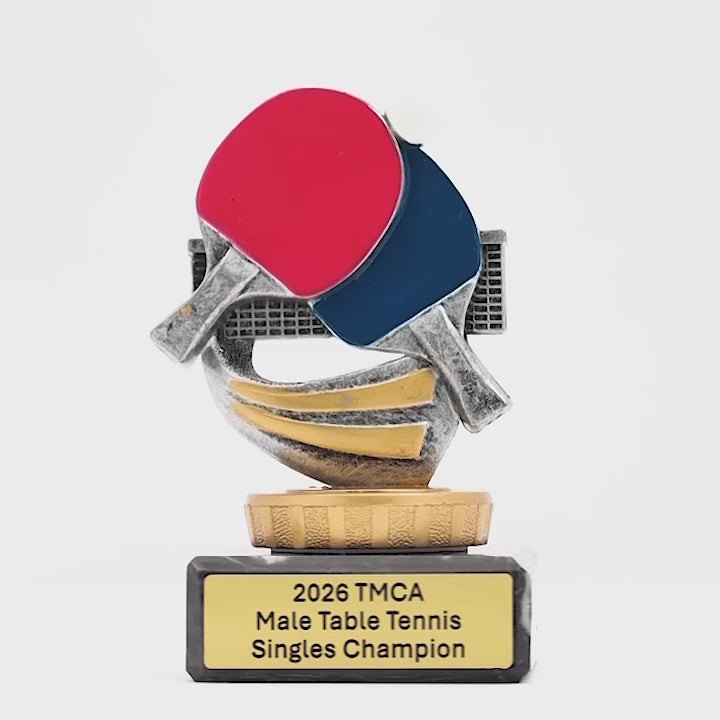 Table Tennis Marble Trophy
