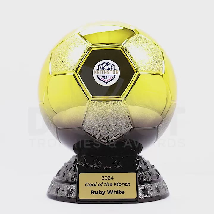 Elite Football Gold Black Trophy
