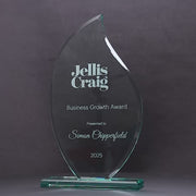 Emerlite Flame Glass Trophy