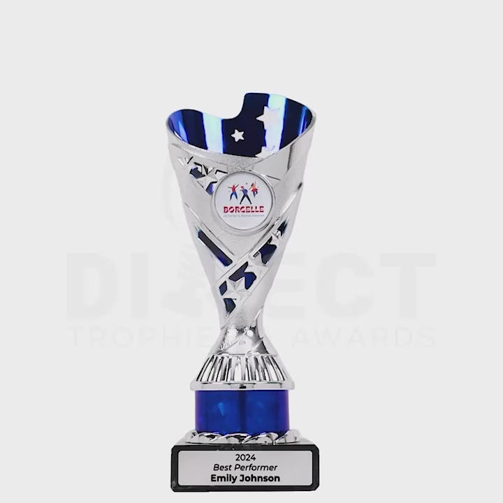 Gallcade Silver Blue Cup