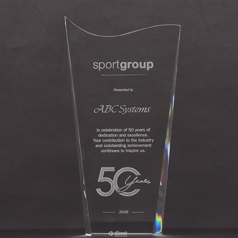 Monumental Crystal Wave Award - product video