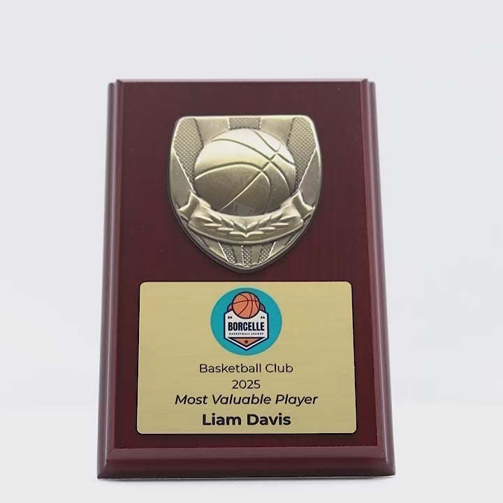 Metnox Basketball Plaque Trophy