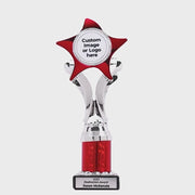 Crenelle Silver Red Cup