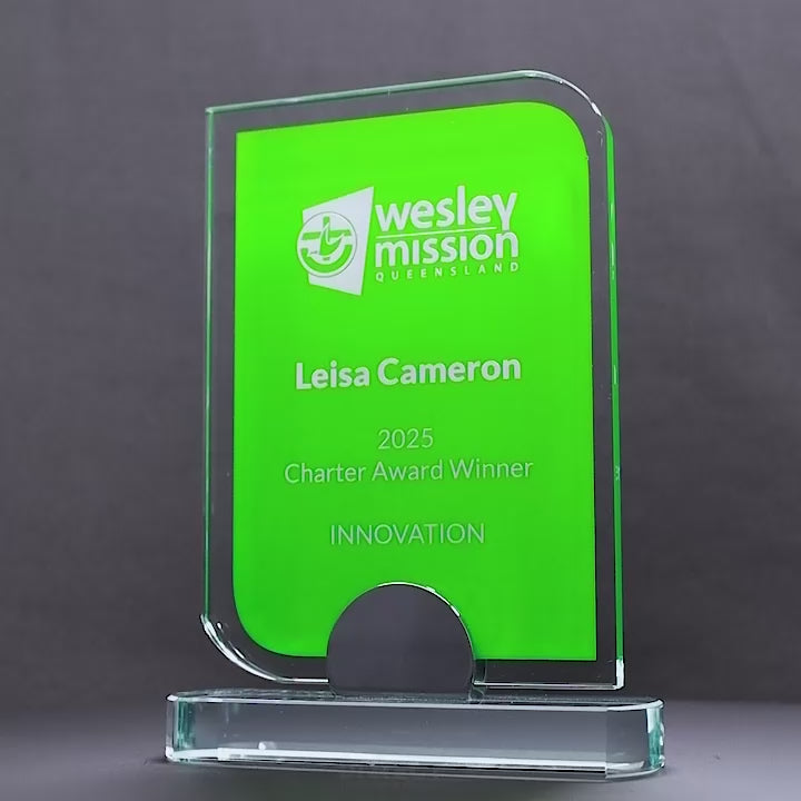 Modulo Glass Green Trophy