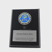 Compass Black Trophy Plaque