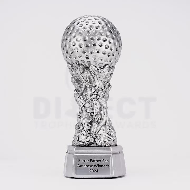 Golf Traditional Silver Trophy