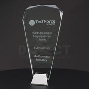 Silver Ice Arch Glass Trophy