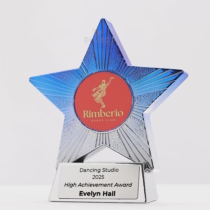 Gemara Dancestar Silver Blue Trophy