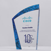 Nocta Blue Acrylic Colour Trophy