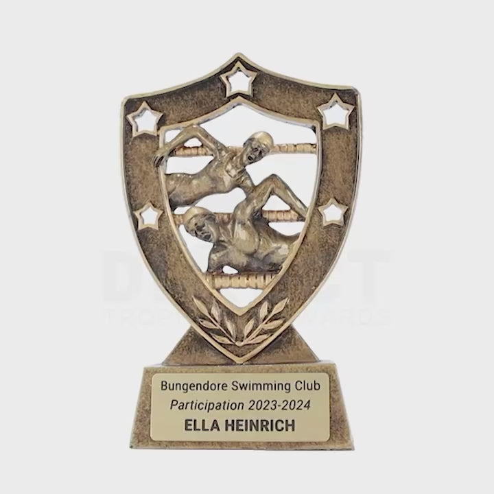Swimming Gold Shield