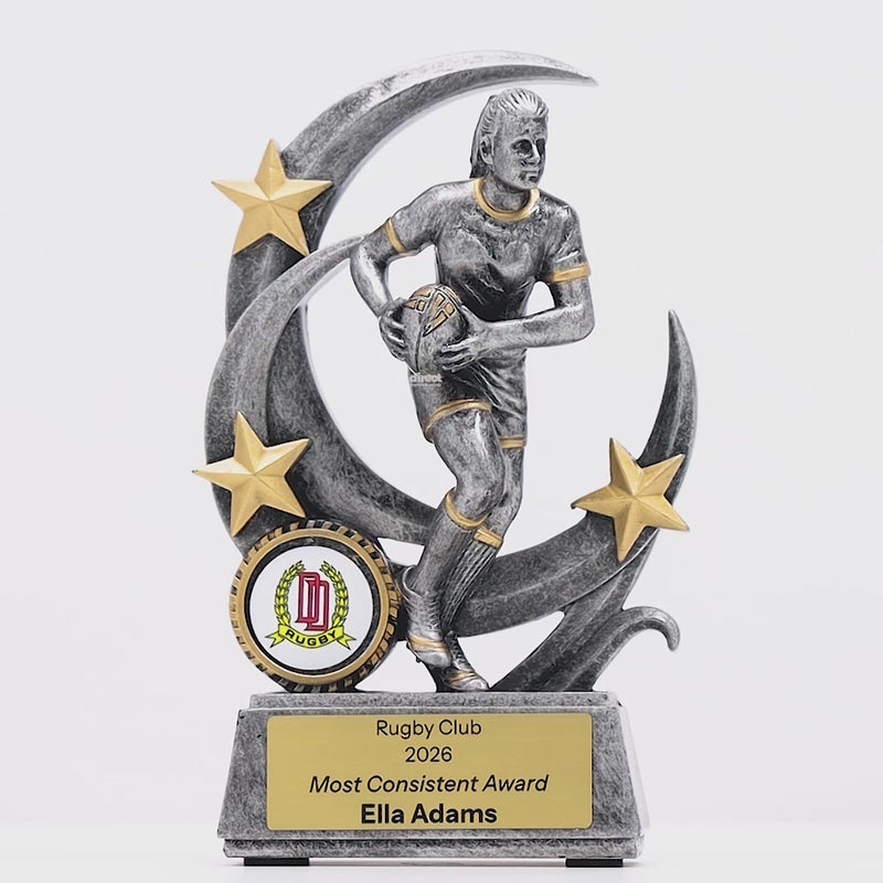 Sabre Rugby Female Trophy - product video