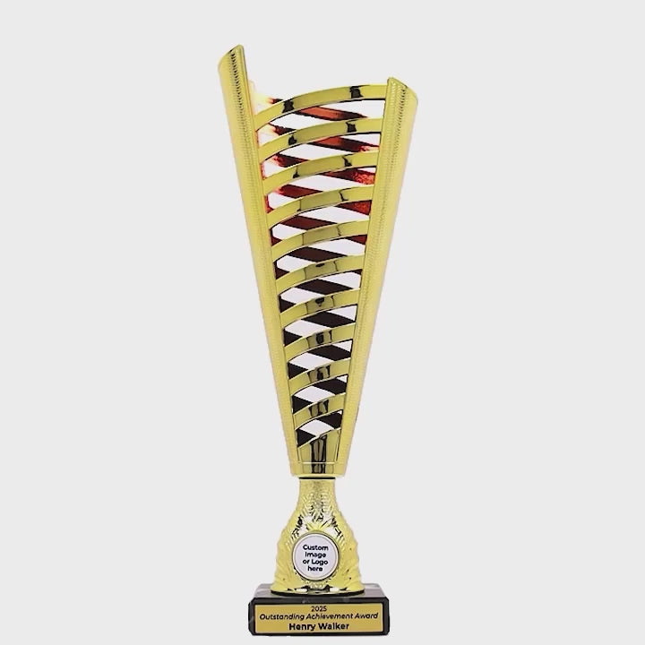 Crenelle Gold Red Cup