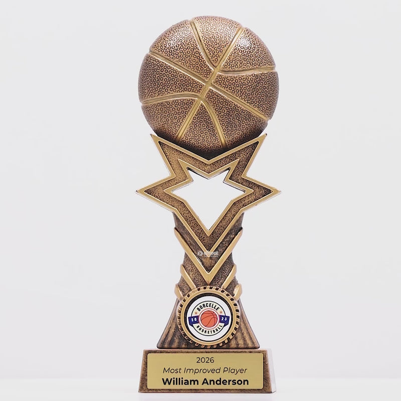 All Star Basketball Trophy - product video
