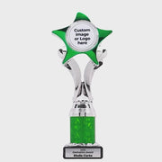 Crenelle Silver Green Cup