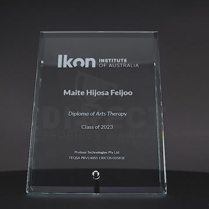 Prime Glass Plaque Trophy