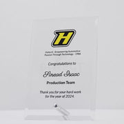 Glass Budget Colour Plaque Trophy