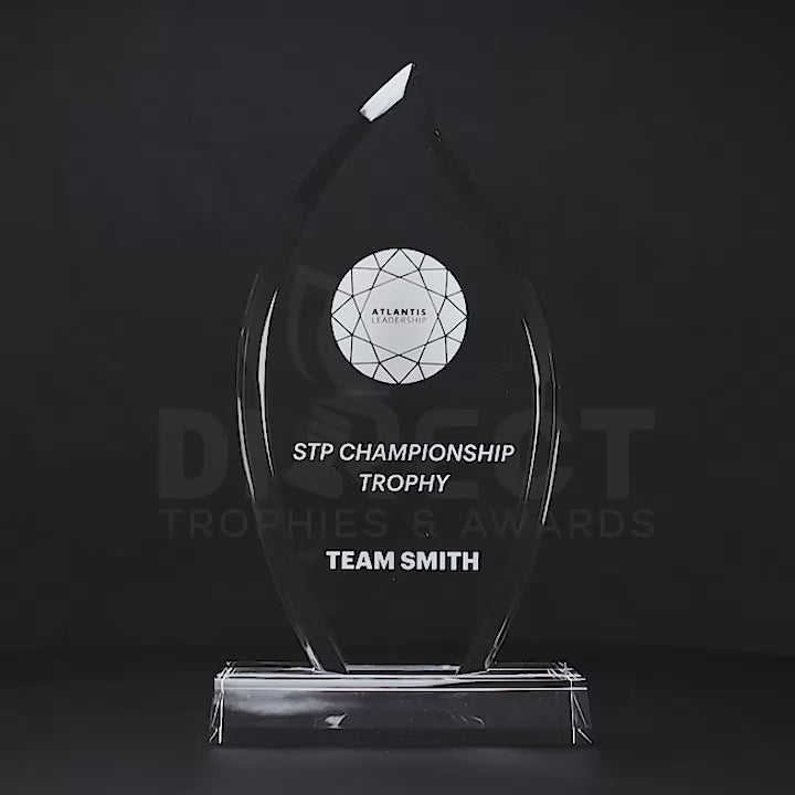 Acrylic Loyalty Flame Trophy