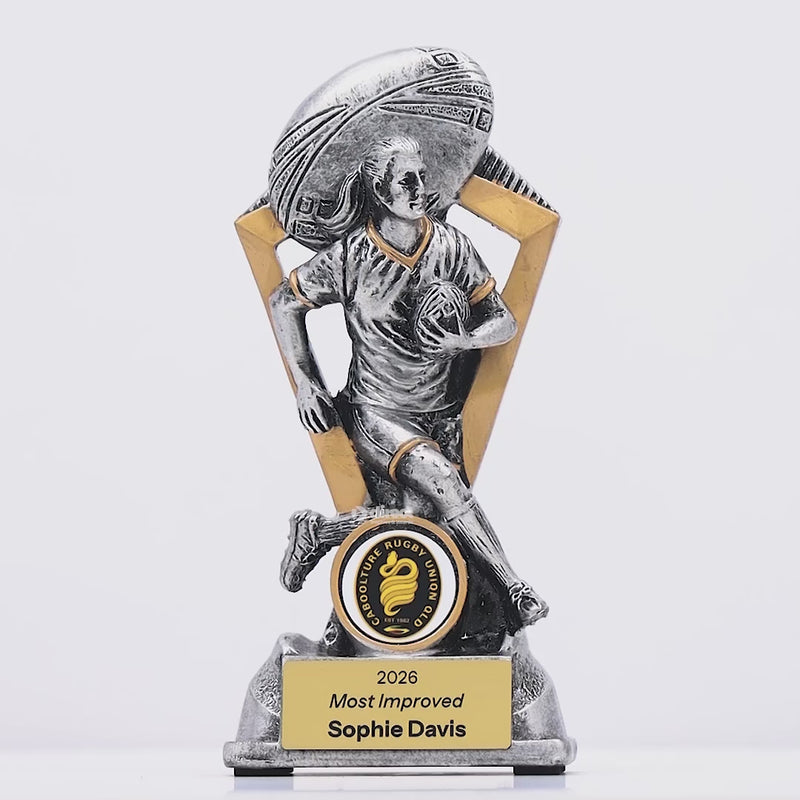 Kinetic Rugby Female Trophy - product video