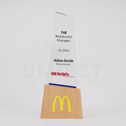 Iconiswift Crystal Colour Wood Trophy