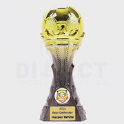 Fastball Football Gold Black Trophy