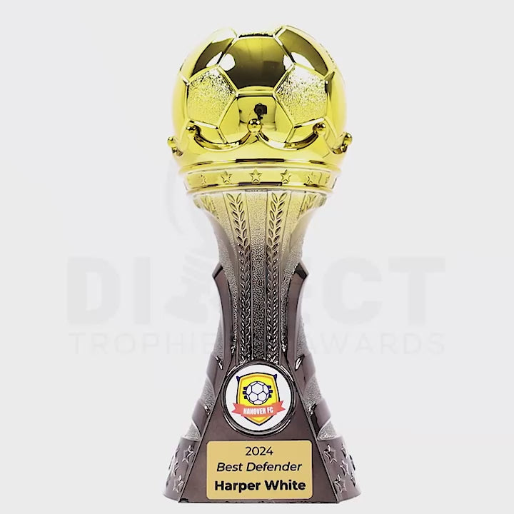 Fastball Football Gold Black Trophy